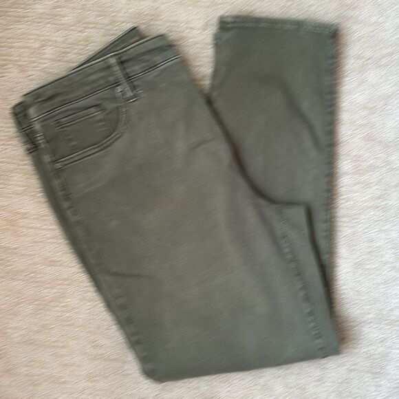 Chico’s So Slimming Girlfriend Slim Leg Ankle Pants, Army Green, Size 12 - Picture 4 of 10